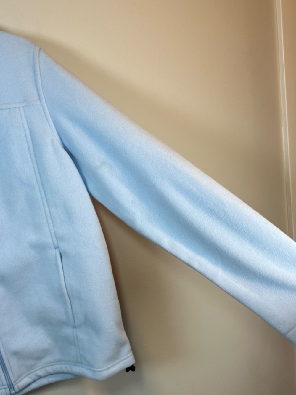 Natural Reflections Full Zip Fleece Jacket Light Blue Zip Pocket Cozy NEW Medium - Picture 5 of 14
